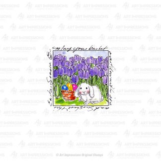 M3311 - Bunny in Tulips