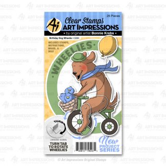 5094 - Birthday Dog Wheelie