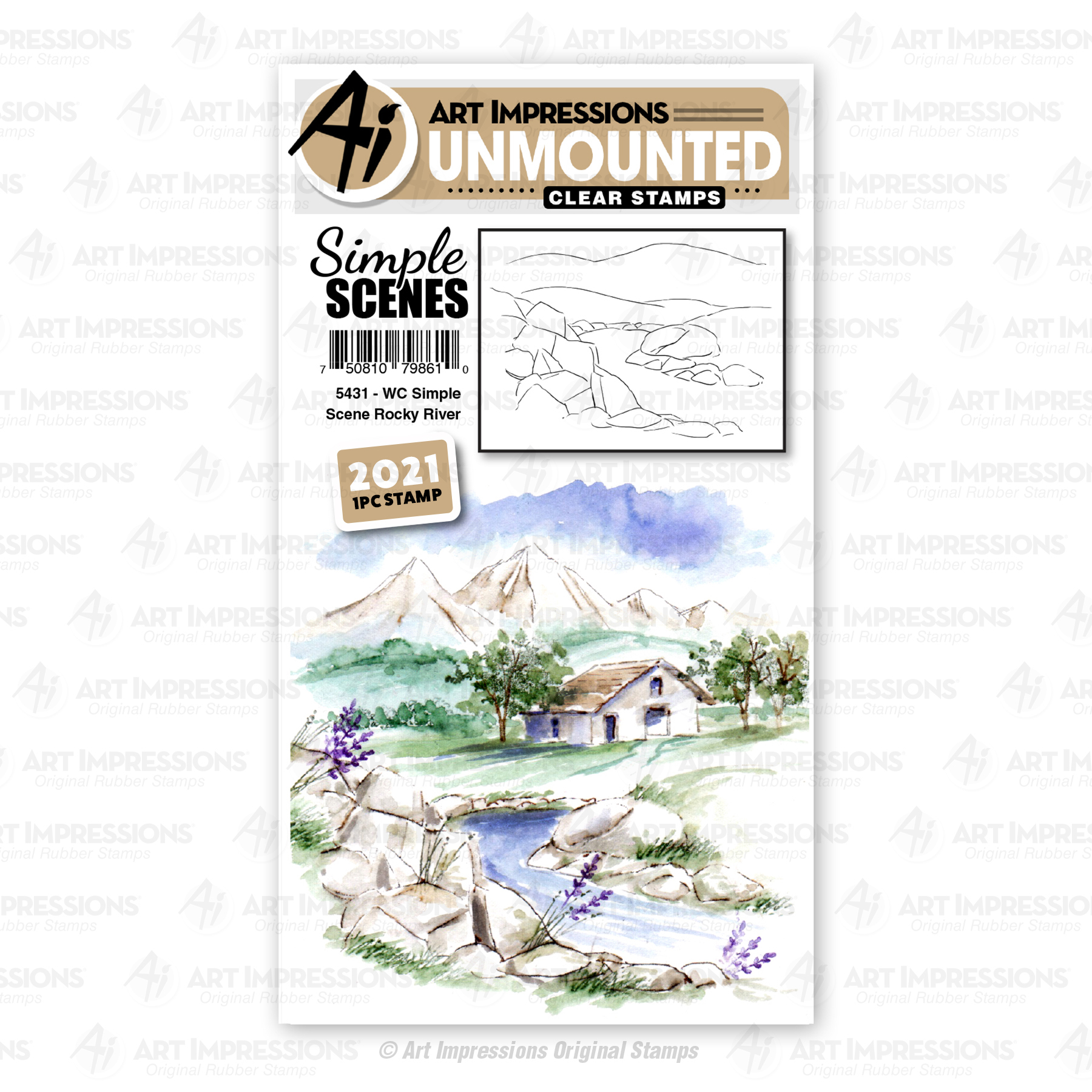 5431 - WC Simple Scene Rocky River