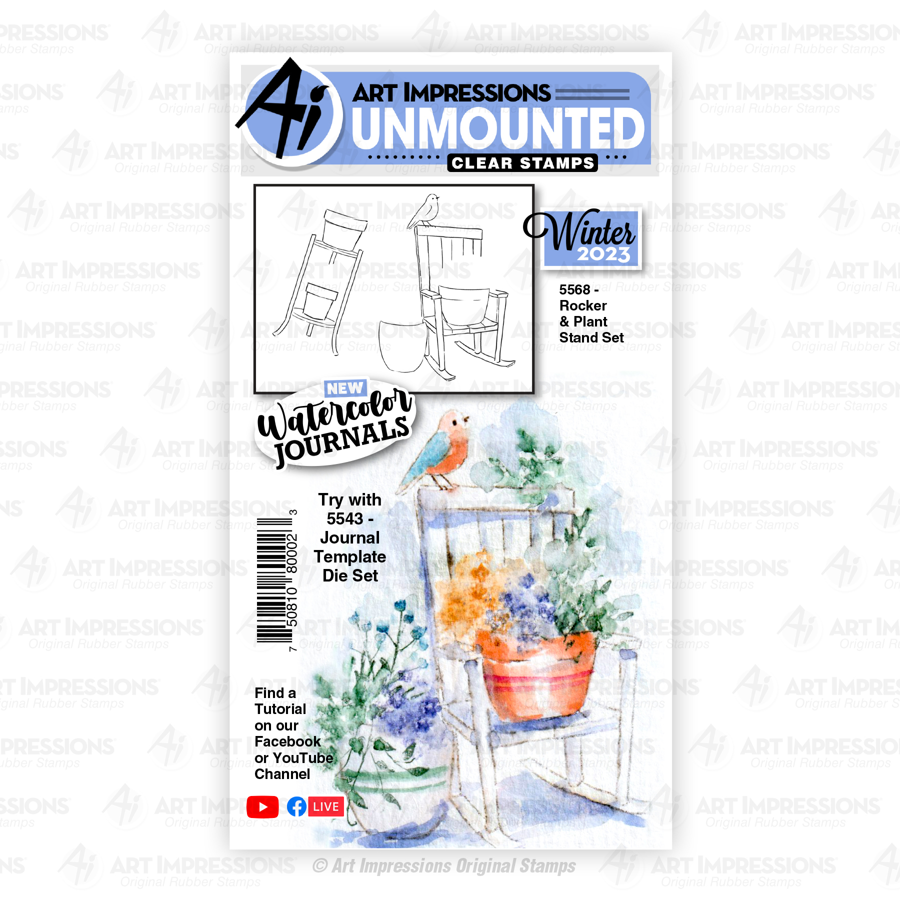 5568 - Rocker & Plant Stand Set